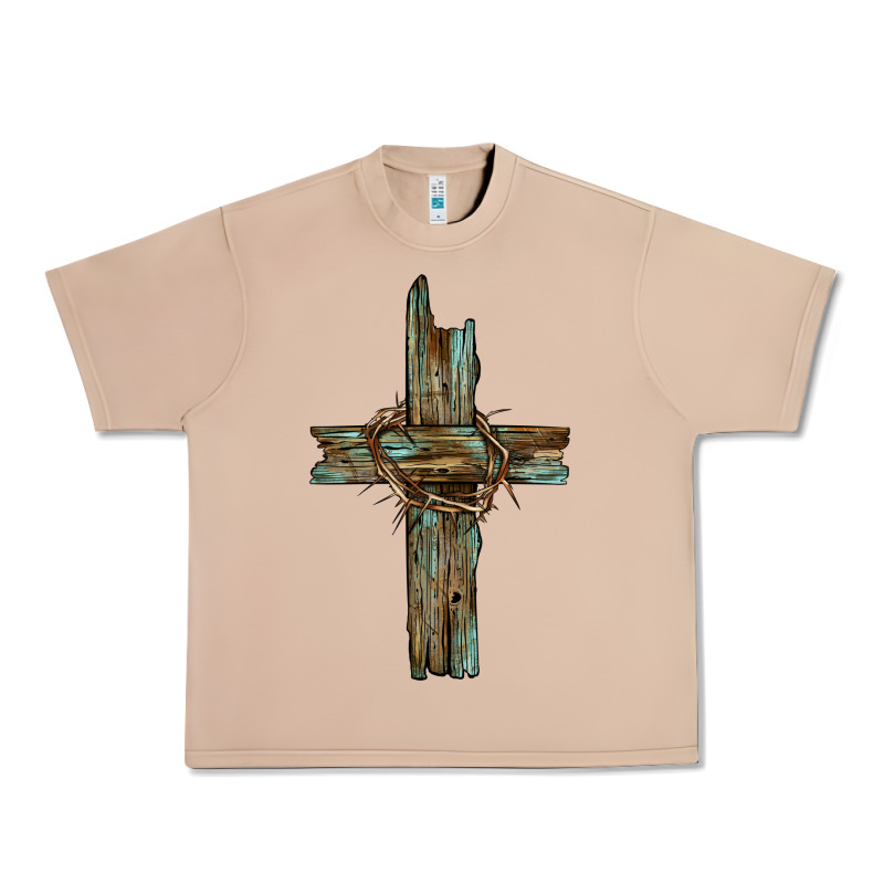 Cross With Thorn Urban Heavy Tee by BarkalooDesign | Teevron
