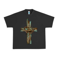 Pigment Black cross with thorn Urban Heavy Tee - BarkalooDesign