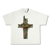 Pistachio cross with thorn Urban Heavy Tee - BarkalooDesign