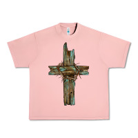 Salmon cross with thorn Urban Heavy Tee - BarkalooDesign