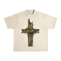 Sandshell cross with thorn Urban Heavy Tee - BarkalooDesign