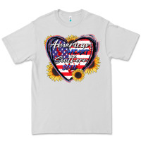 Dove Grey American heart southern soul Premium Tee - CowGirlArtShop