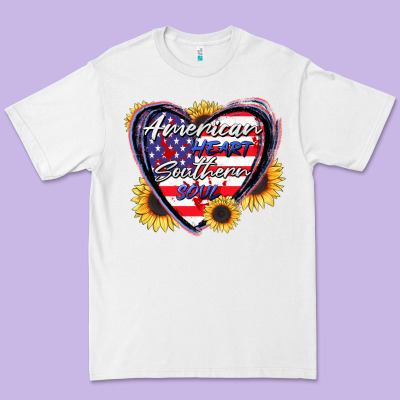 American Heart Southern Soul Premium Tee Designed By Cowgirlartshop
