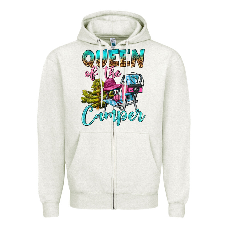 Queen Of The Camper Zipper Hoodie by BundleAndBundleShop | Teevron