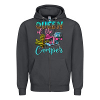 Smoke Queen Of The Camper Zipper Hoodie - BundleAndBundleShop