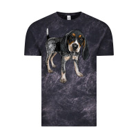 Cloud Black bluetick coonhound Vintage Tee - LillyAllenDesigns