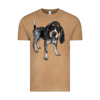 Vintage Camel bluetick coonhound Vintage Tee - LillyAllenDesigns