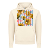 Vintage Artic patriotic sunflowers stripes and stars seamless patrern Vintage Hoodie - BundleAndBundleShop