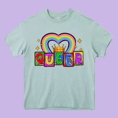 Queer Heavy Core Tee Designed By Zillion Design Studio