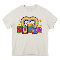 Cream queer Heavy Core Tee - Zillion Design Studio