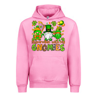 Fuchsia Pink St. Patrick's Day shamrockin' with my gnomies Urban Hoodie - OliviaCreatesArt