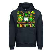 Navy St. Patrick's Day shamrockin' with my gnomies Urban Hoodie - OliviaCreatesArt