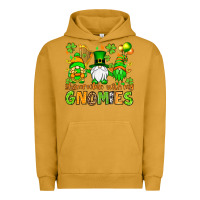 Pigment Peanut Butter St. Patrick's Day shamrockin' with my gnomies Urban Hoodie - OliviaCreatesArt
