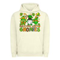 Pigment Pistachio St. Patrick's Day shamrockin' with my gnomies Urban Hoodie - OliviaCreatesArt