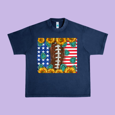 American Football And America Urban Heavy Tee Designed By Nancycooperartshop