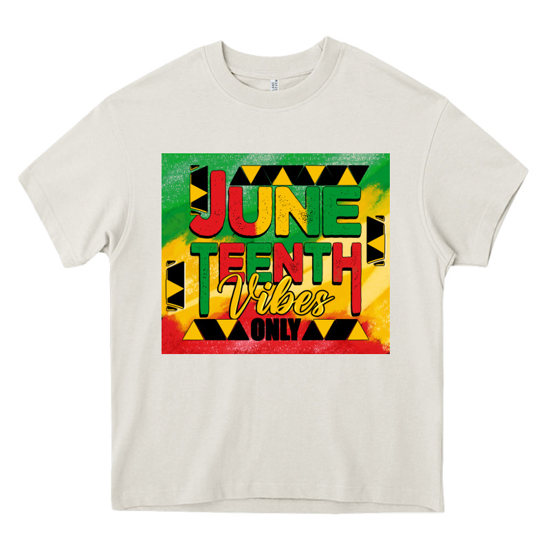 Juneteenth Vibes Only Tumbler Heavy Core Tee by BarkalooDesign | Teevron