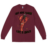 Burgundy out here lookin like a snack boujee Long Sleeve Tee - MaliasSmallBusiness