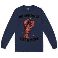 Navy out here lookin like a snack boujee Long Sleeve Tee - MaliasSmallBusiness