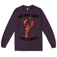 Plum out here lookin like a snack boujee Long Sleeve Tee - MaliasSmallBusiness