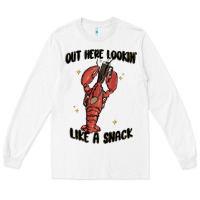 White out here lookin like a snack boujee Long Sleeve Tee - MaliasSmallBusiness