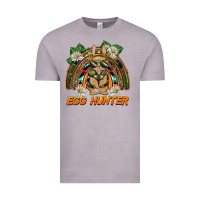 Vintage Zinc easter egg hunter  rabbit rainbow Vintage Tee - BarkalooDesign