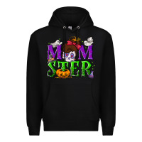 Black Momster Halloween Premium Hoodie - NancyCooperArtShop