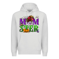 Dove Grey Momster Halloween Premium Hoodie - NancyCooperArtShop