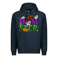 Navy Momster Halloween Premium Hoodie - NancyCooperArtShop