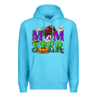 Ocean Blue Momster Halloween Premium Hoodie - NancyCooperArtShop