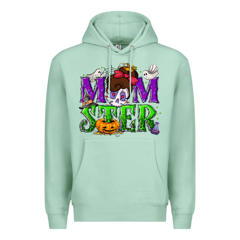 Momster Halloween Premium Hoodie by NancyCooperArtShop | Teevron