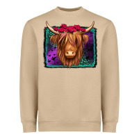 Mushroom halloween highland cow Heavyweight Sweatshirt - Jasminsmagicworld