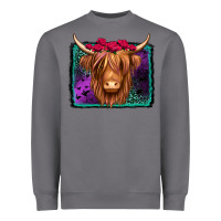 Storm halloween highland cow Heavyweight Sweatshirt - Jasminsmagicworld