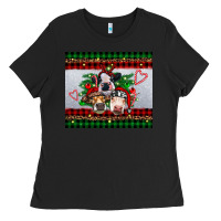 Black christmas heifers Ladies Tee - RanaPortraitStore