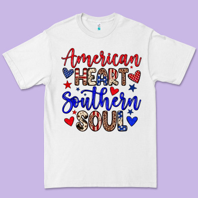 American Heart Southern Soul Premium Tee Designed By Neo Western