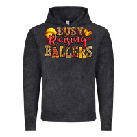 Vintage Black busy raising ballers softball Vintage Hoodie - Jasminsmagicworld