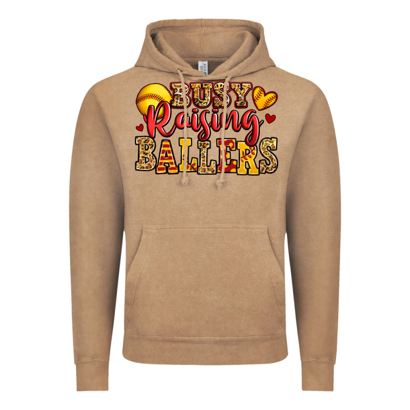 Busy Raising Ballers Softball Vintage Hoodie by Jasminsmagicworld | Teevron