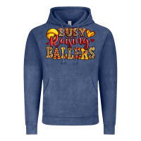 Vintage Denim busy raising ballers softball Vintage Hoodie - Jasminsmagicworld