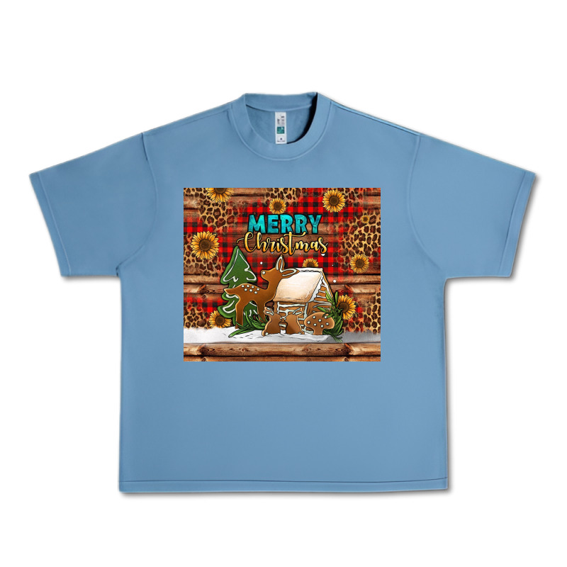Merry Christmas Cookies Buffalo Plaid Urban Heavy Tee by Jasminsmagicworld | Teevron