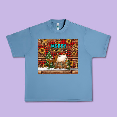 Merry Christmas Cookies Buffalo Plaid Urban Heavy Tee Designed By Jasminsmagicworld