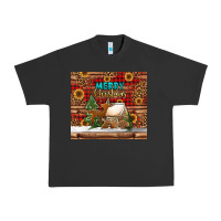 Pigment Black merry christmas cookies buffalo plaid Urban Heavy Tee - Jasminsmagicworld