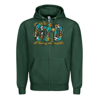 Sports Green With God All Things Are Possible With Cross Zipper Hoodie - BundleAndBundleShop