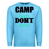 Ocean Blue Camp Hair Don't Care Black Premium Sweatshirt - Bettercallsaul