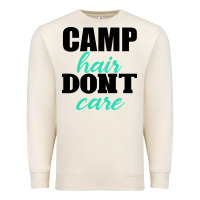 Sandshell Camp Hair Don't Care Black Premium Sweatshirt - Bettercallsaul
