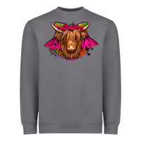 Storm halloween highland cow horseshoe Heavyweight Sweatshirt - Jasminsmagicworld