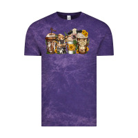 Cloud Purple cows coffee cups Vintage Tee - Jasminsmagicworld