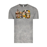 Cloud Rock cows coffee cups Vintage Tee - Jasminsmagicworld