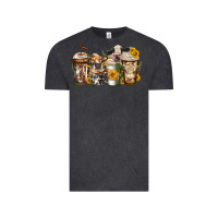 Vintage Black cows coffee cups Vintage Tee - Jasminsmagicworld