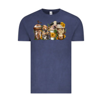 Vintage Denim cows coffee cups Vintage Tee - Jasminsmagicworld