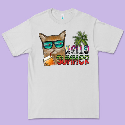 Hello Summer Premium Tee Designed By Sublimationcraftshop