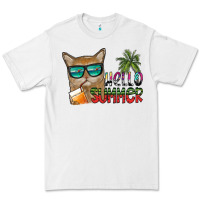 White hello summer Premium Tee - SublimationCraftShop